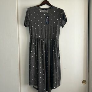 T-shirt dress with polkadots size medium